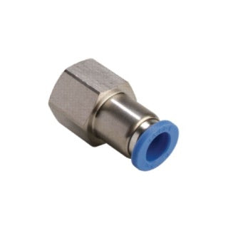 GPCF 04G03 EPNI | 4MM TUBE X 3/8" BSPP THREAD - FEMALE STRAIGHT