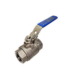 SSV-150 | 1-1/2" FPT 316SS Ball Valve w/Locking Handle 1500 PSI CWP 150 WSP