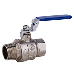 MLBV-38 | 3/8" MPT x FPT Nickel-Plated Ball Valve w/Locking Handle 600 PSI CWP 150 WSP