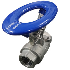SSO-100V | 1" FPT 316SS Ball Valve w/Lock Oval Handle 1000 PSI CWP 150 WSP