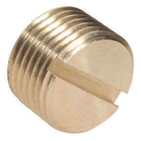 281X4 | 1/4" MPT Slotted Head Plug