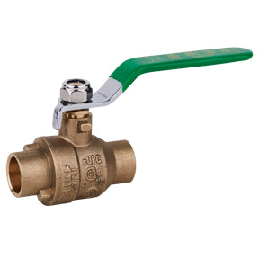 CCB-75NL | 3/4" C x C Lead Free Brass Ball Valve 600 PSI CWP 150 WSP