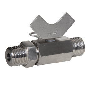 MSMM-38 | 3/8" MPT 316SS Ball Valve w/Locking Handle 1000 PSI CWP 150 WSP