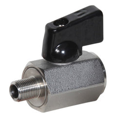 SSMM-25NL | 1/4" MPT x FPT 316SS Mini Ball Valve 1000 PSI CWP 150 WSP