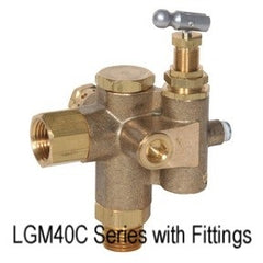 LGM40C-0801HS | Unloader Valve 5/8" Inverted Flare x 1/2" MPT 90D 145-175