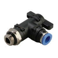 GBL 20-06-G01 | 6MM TUBE X 1/8" BSPP THREAD - BALL VALVE ELBOW
