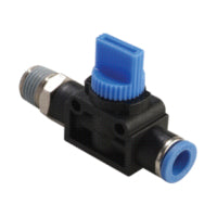 GHVFS 10-04 | 10MM TUBE X 1/2" BSPT THREAD - METER OUT - HAND VALVE STRAIGHT