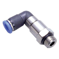 NHRL 08G01 | 8MM TUBE X 1/8" BSPP THREAD - ROTARY JOINT HIGH SPEED ELBOW