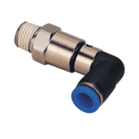 NHRL 0401 | 4MM TUBE X 1/8" BSPT THREAD - ROTARY JOINT HIGH SPEED ELBOW