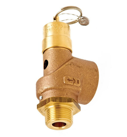 SCB5075-100 | 1/2" x 3/4" ASME Soft Seat Safety Valve 100 psi 407 SCFM