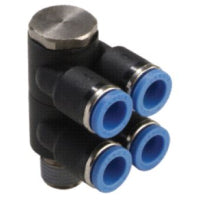 GPA 06G01 EPNI | 6MM TUBE X 1/8" BSPP THREAD - DUAL MALE BANJO