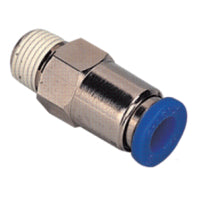 PCVC 0401-O | 4MM TUBE X 1/8" BSPT THREAD - METER OUT - CHECK VALVE STRAIGHT