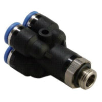 GPXT 06G01 EPNI | 6MM TUBE X 1/8" BSPP THREAD - MALE DOUBLE Y