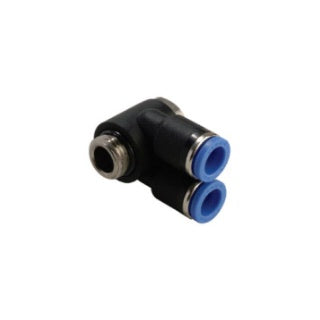 GPAF 1003 EPNI | 10MM TUBE X 3/8" BSPT THREAD - DUAL FEMALE BANJO